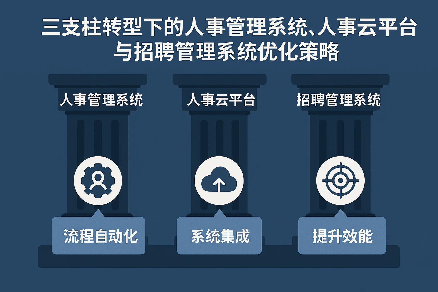 三支柱转型下的人事管理系统、人事云平台与招聘管理系统优化策略