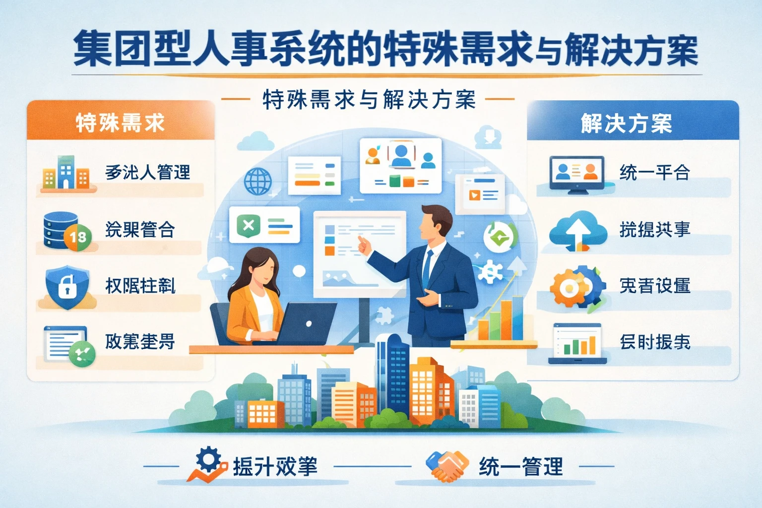 集团型人事系统的特殊需求与解决方案