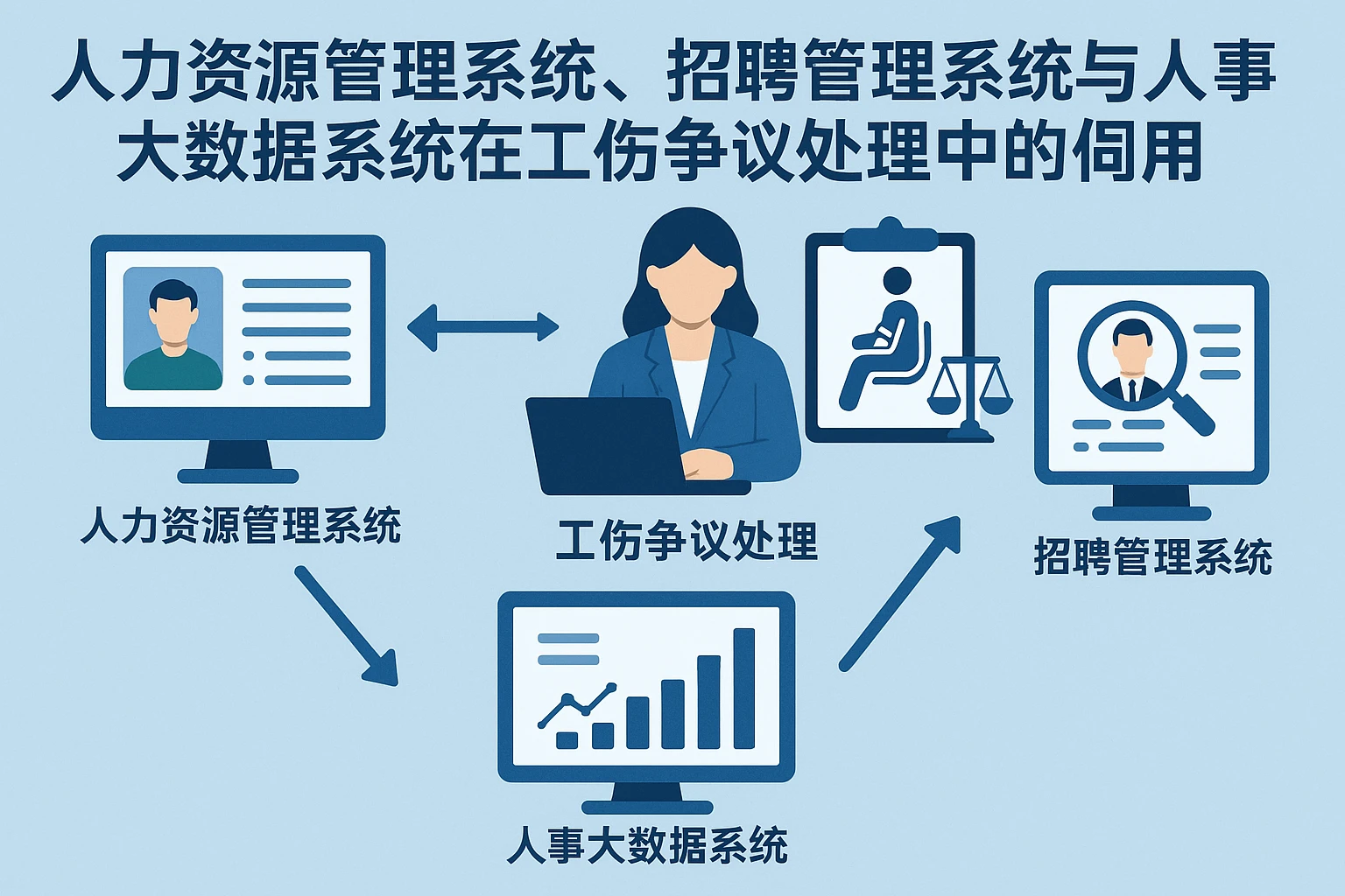 人力资源管理系统、招聘管理系统与人事大数据系统在工伤争议处理中的协同应用