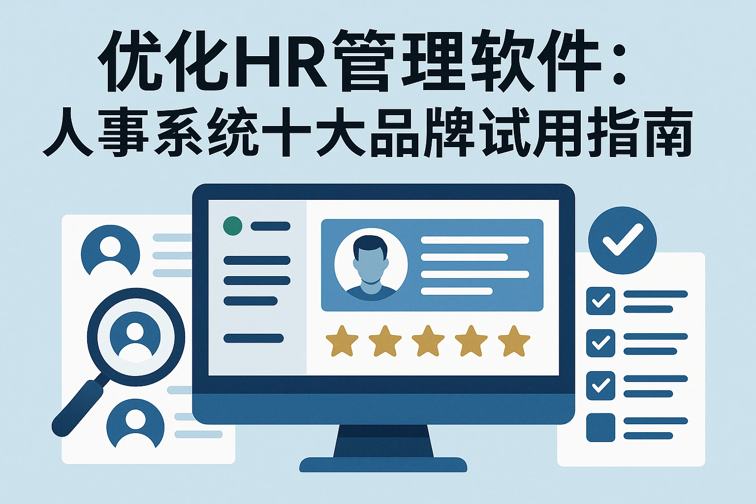 优化HR管理软件：人事系统十大品牌试用指南