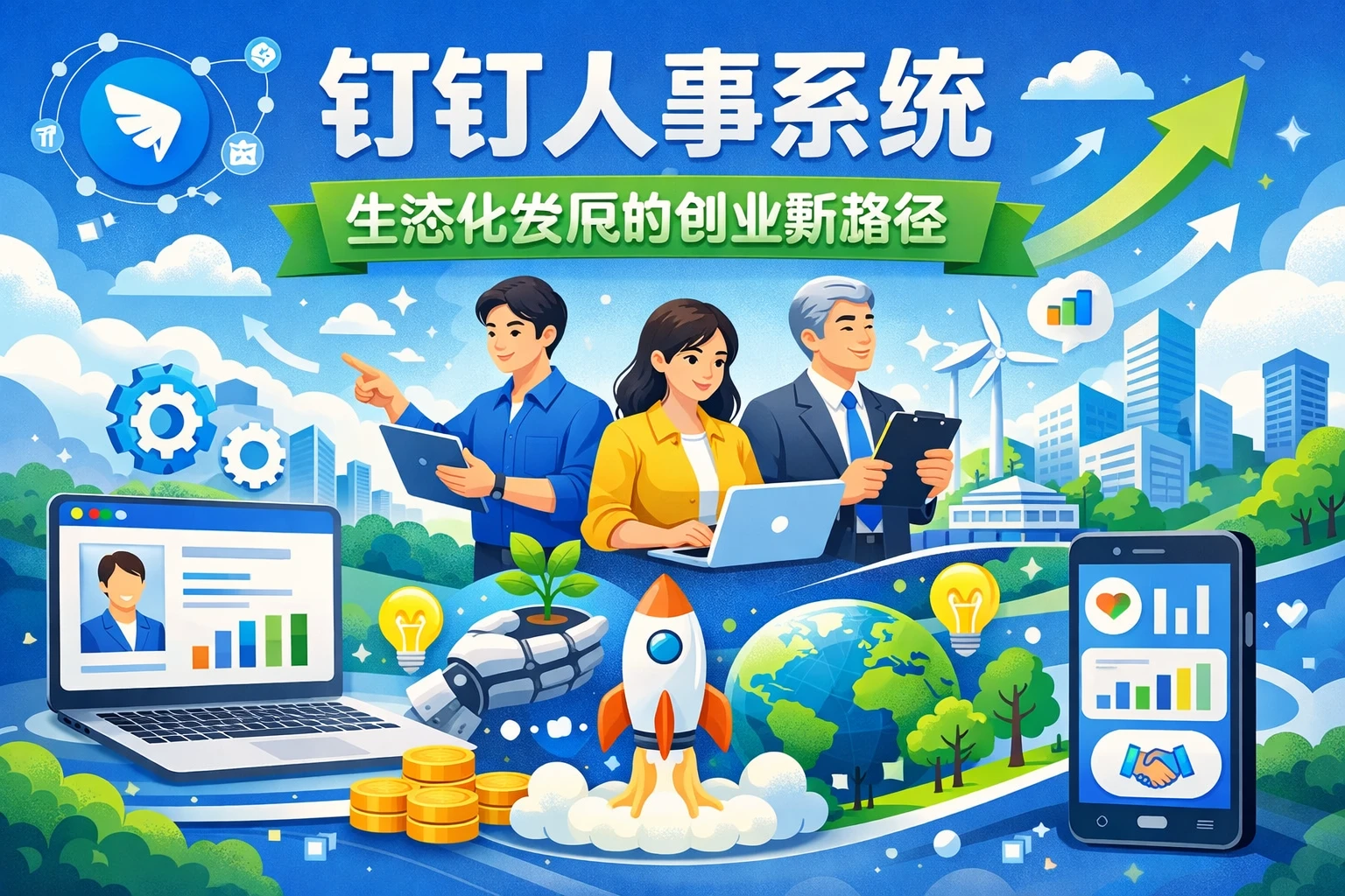 钉钉人事系统：生态化发展的创业新路径