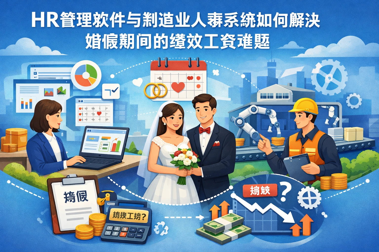 HR管理软件与制造业人事系统如何解决婚假期间的绩效工资难题