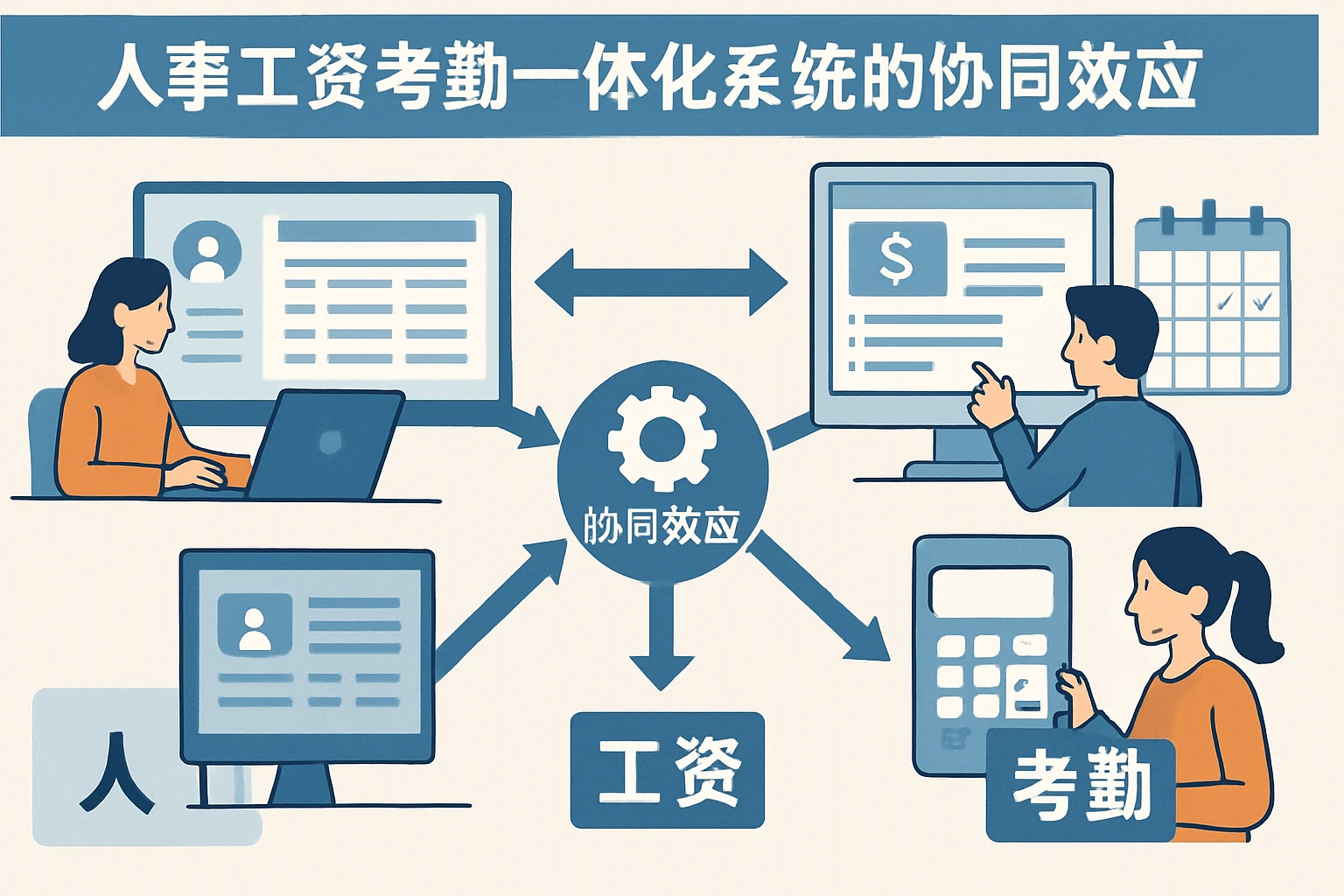 人事工资考勤一体化系统的协同效应