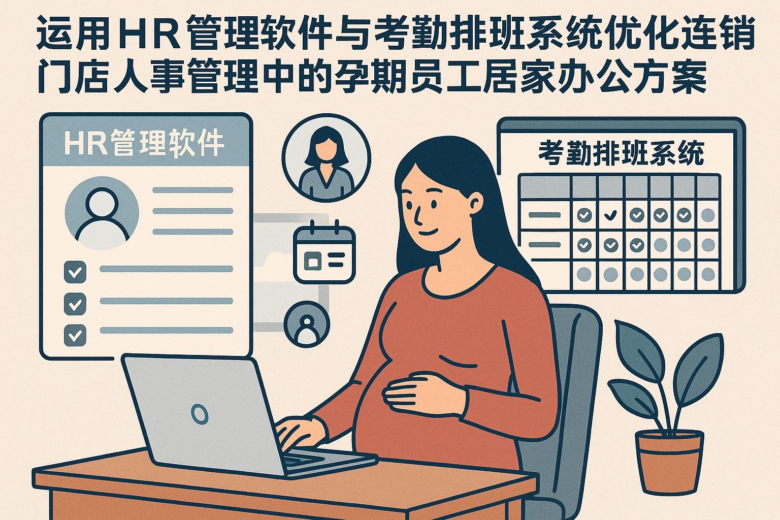 运用HR管理软件与考勤排班系统优化连锁门店人事管理中的孕期员工居家办公方案