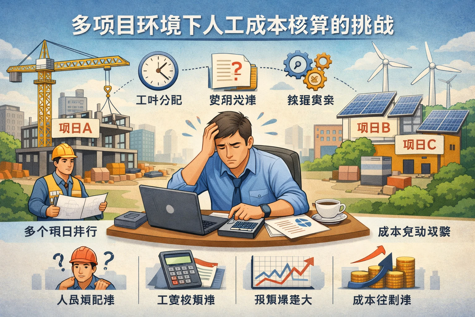 多项目环境下人工成本核算的挑战