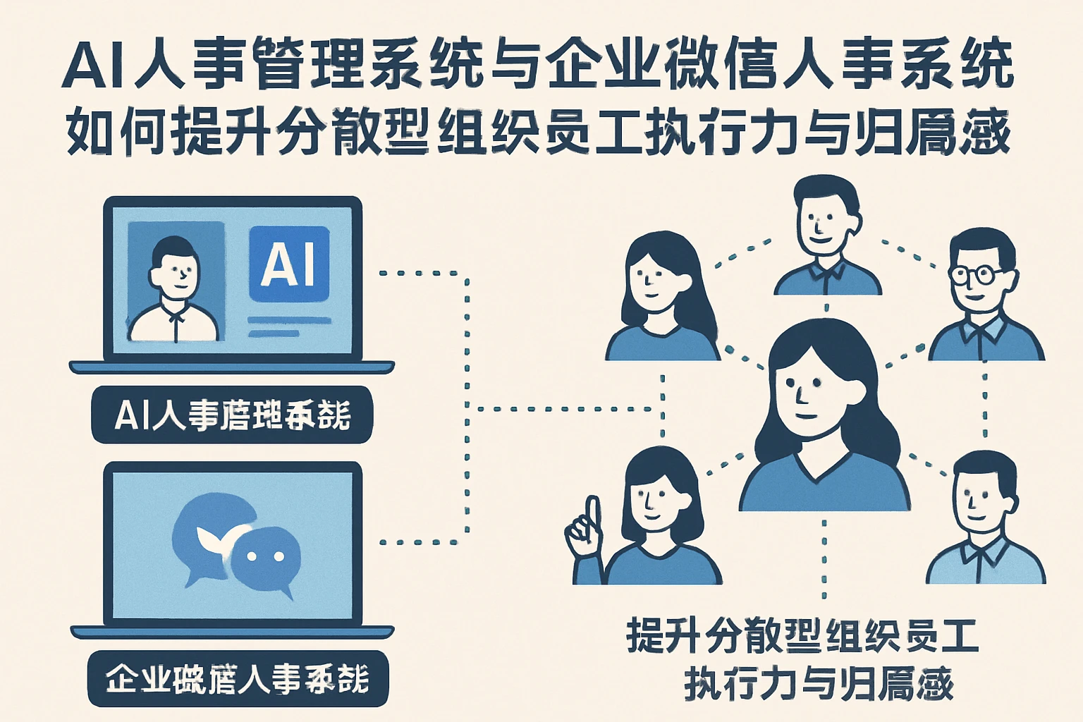 AI人事管理系统与企业微信人事系统如何提升分散型组织员工执行力与归属感