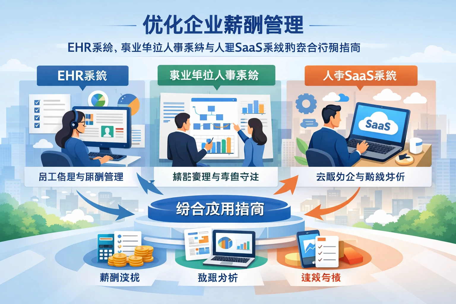 优化企业薪酬管理：EHR系统、事业单位人事系统与人事SaaS系统的综合应用指南
