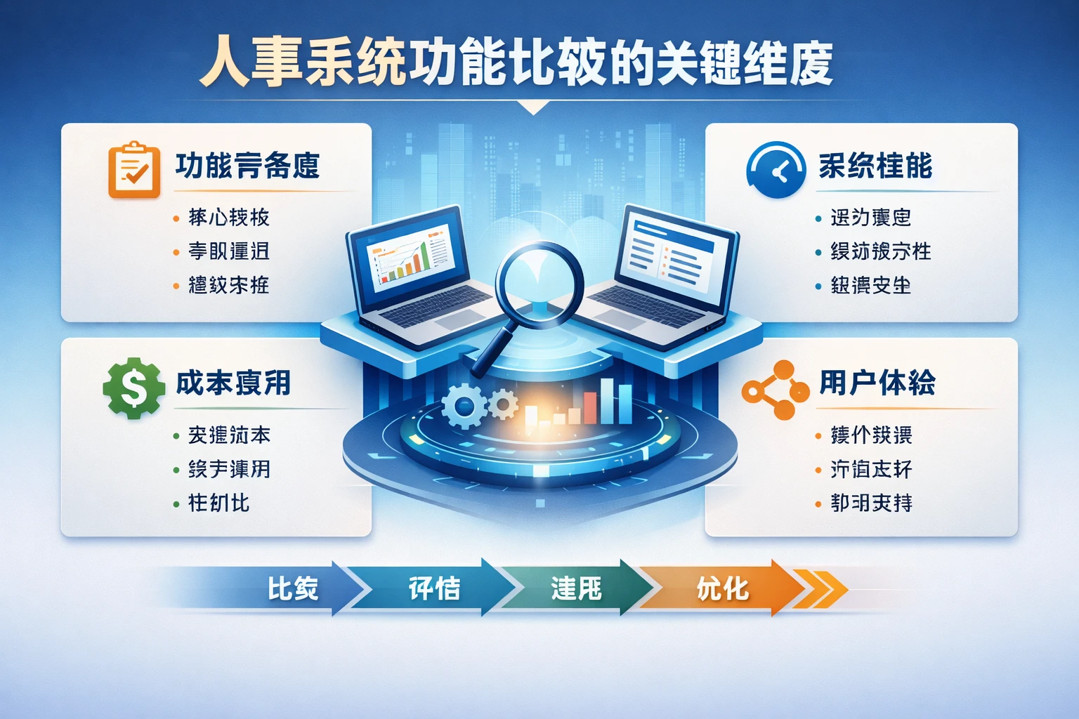 人事系统功能比较的关键维度
