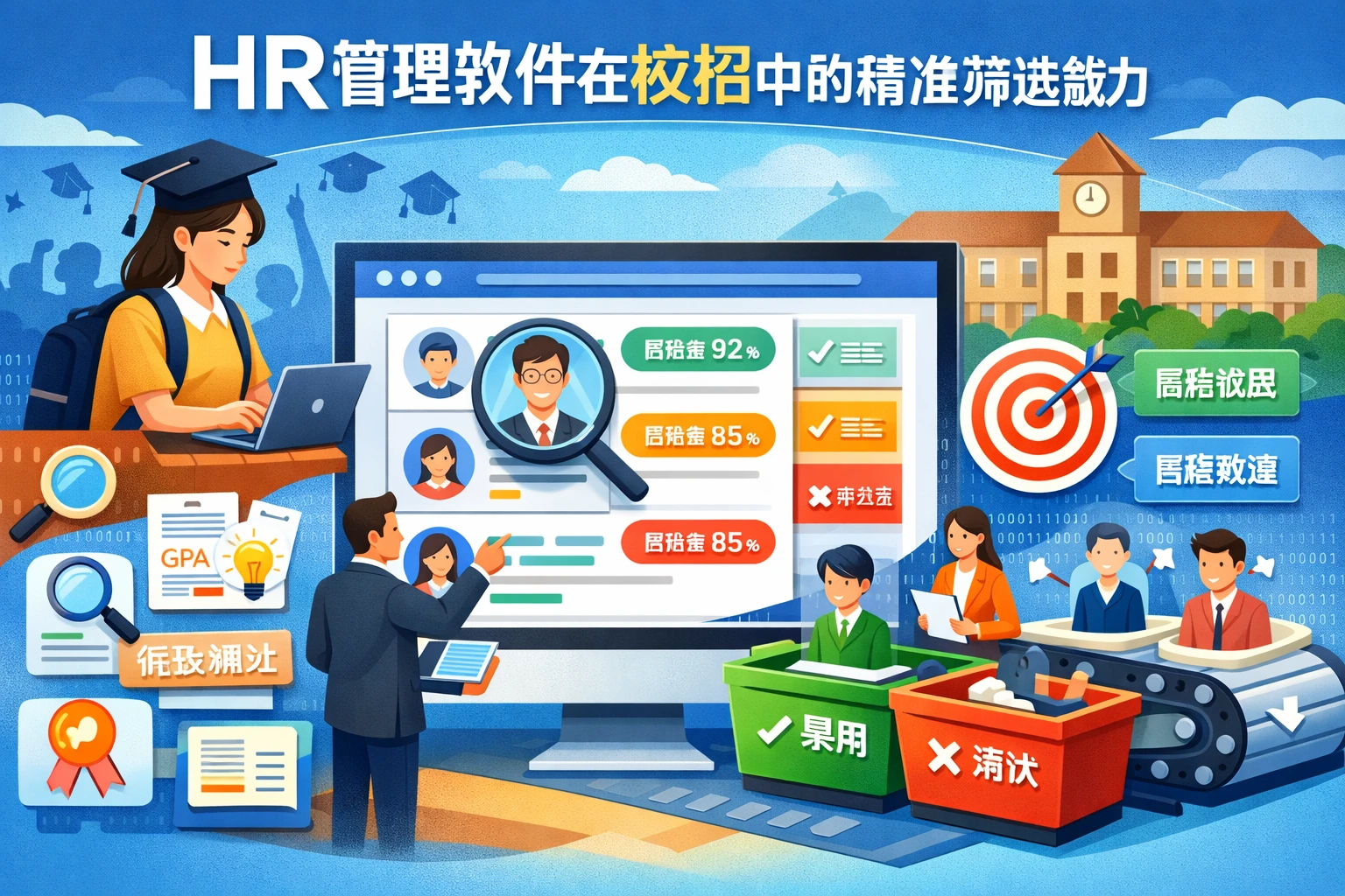 HR管理软件在校招中的精准筛选能力