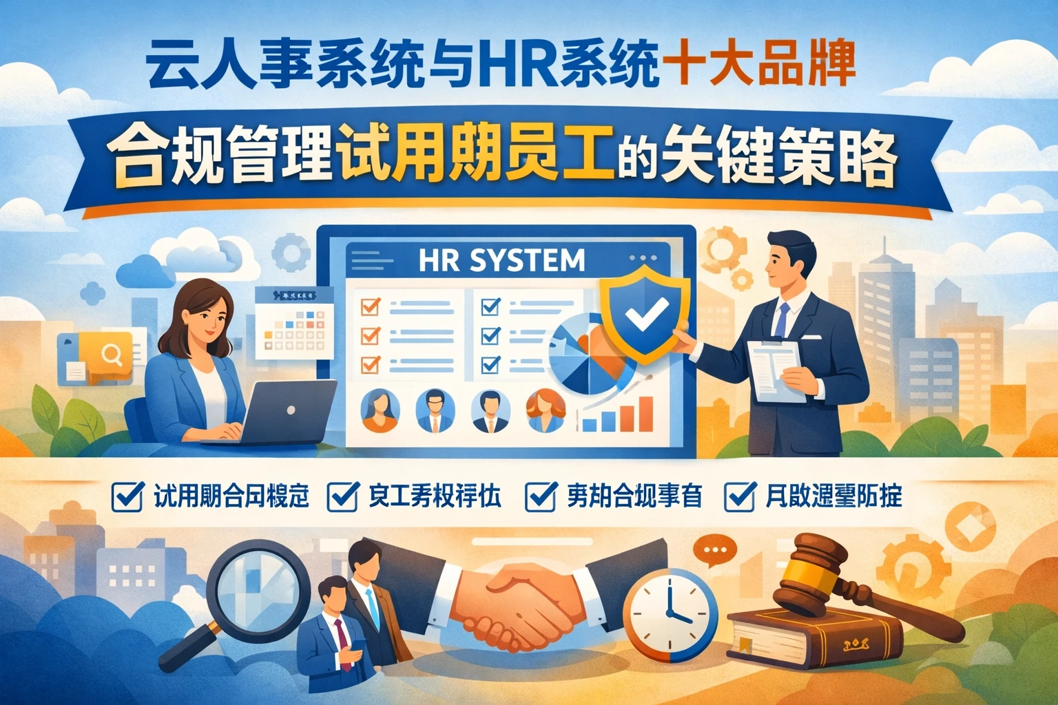 云人事系统与HR系统十大品牌：合规管理试用期员工的关键策略