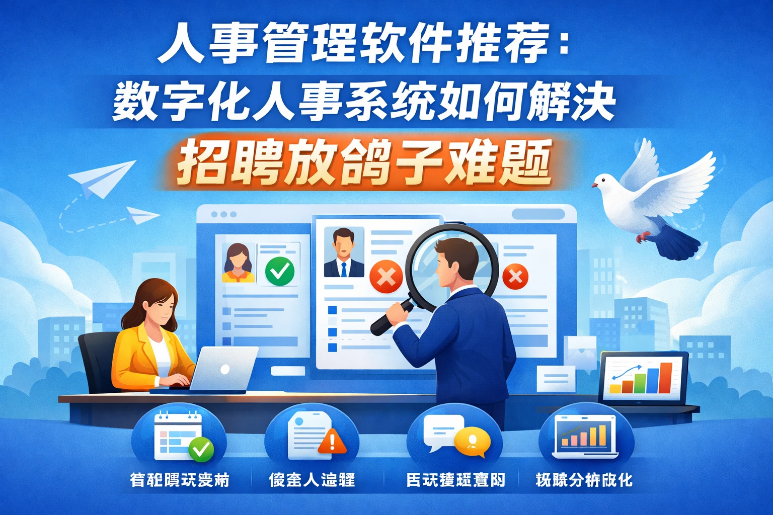人事管理软件推荐：数字化人事系统如何解决招聘放鸽子难题