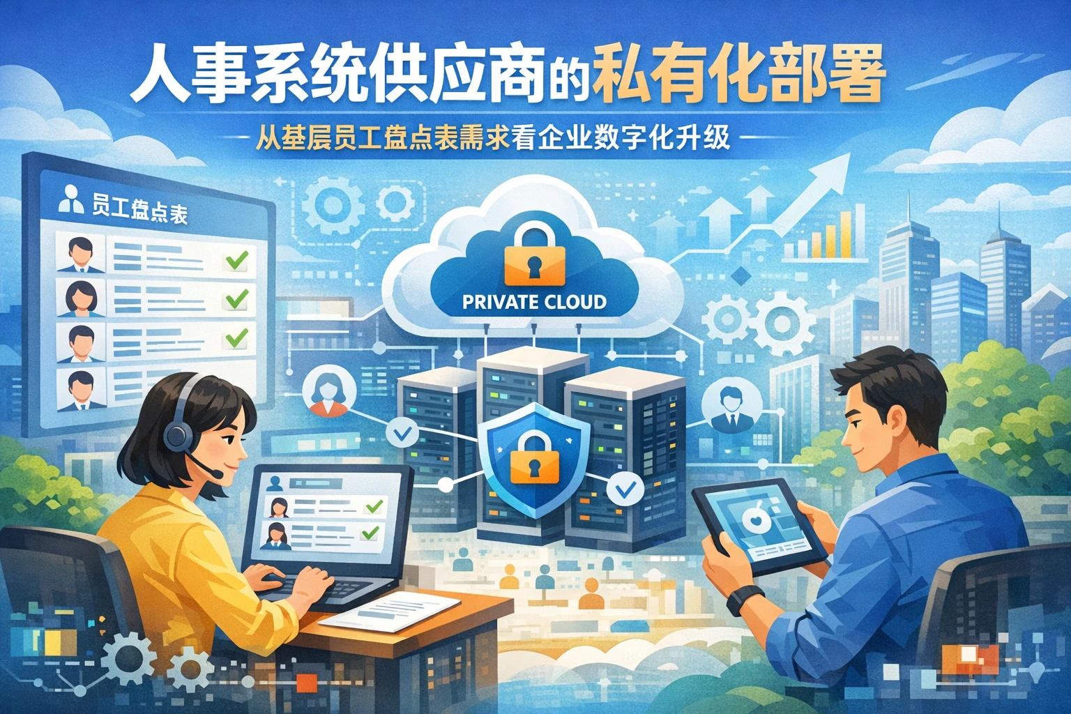 人事系统供应商的私有化部署:从基层员工盘点表需求看企业数字化升级