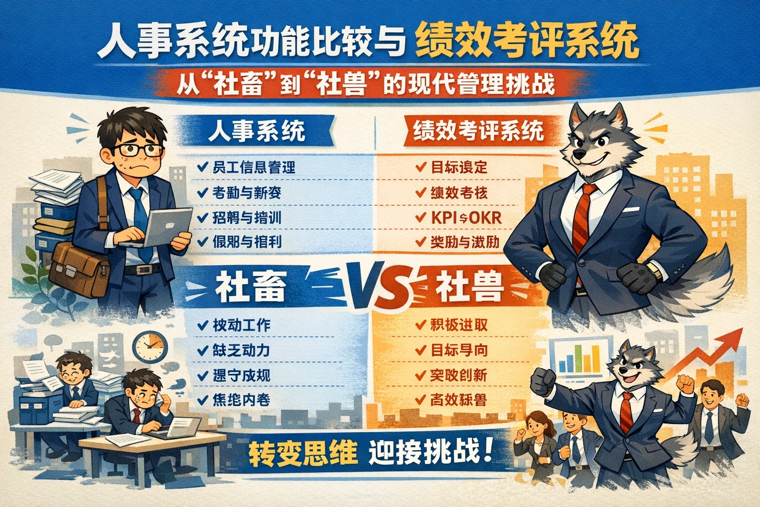 人事系统功能比较与绩效考评系统：从