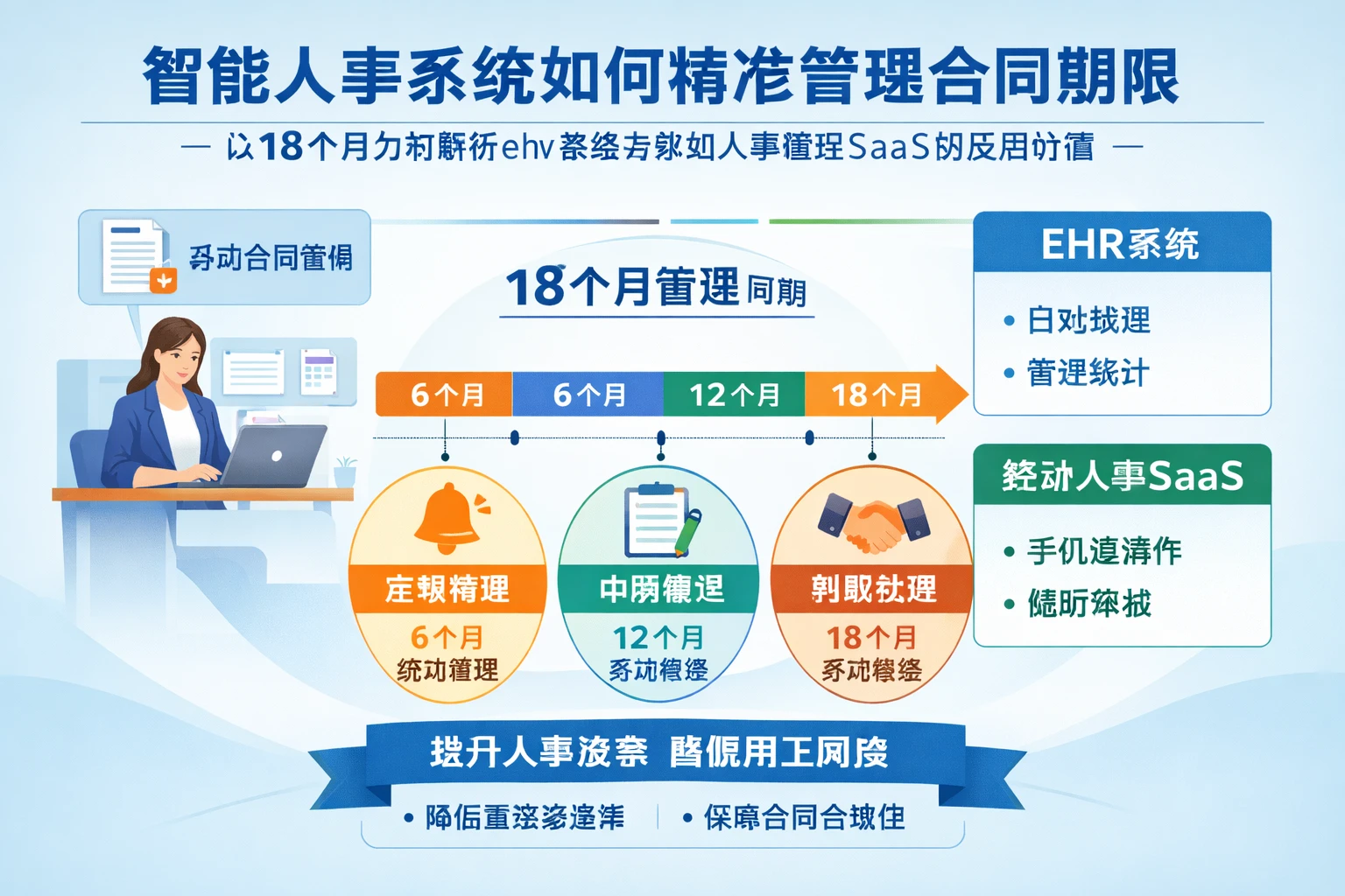 智能人事系统如何精准管理合同期限——以18个月为例解析ehr系统与移动人事管理SaaS的应用价值