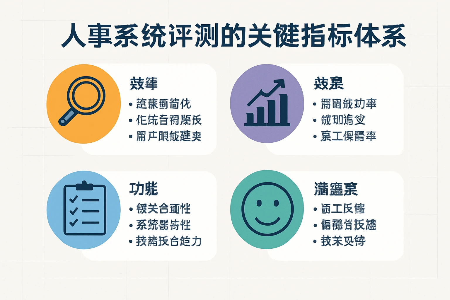 人事系统评测的关键指标体系