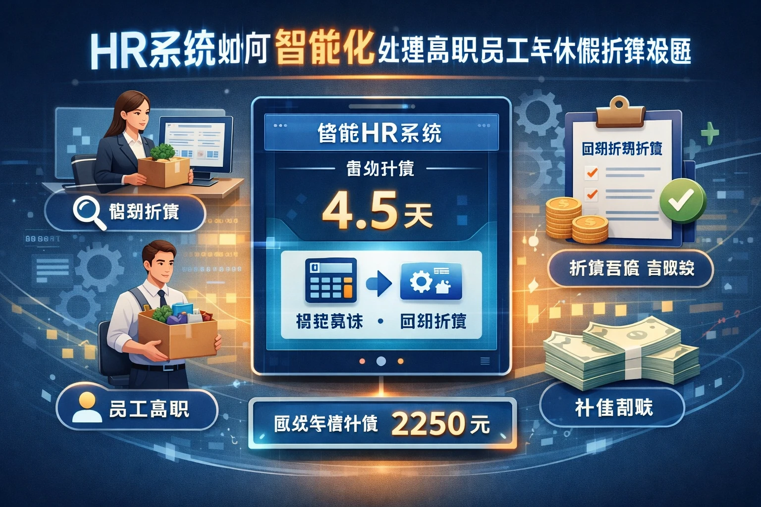 HR系统如何智能化处理离职员工年休假折算难题