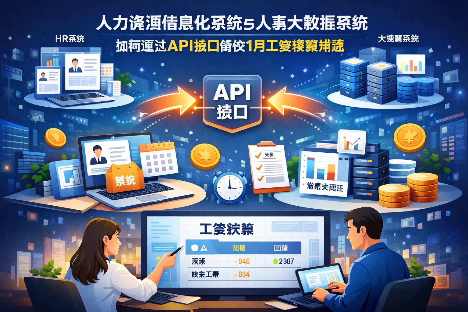 人力资源信息化系统与人事大数据系统如何通过API接口解决1月工资核算难题