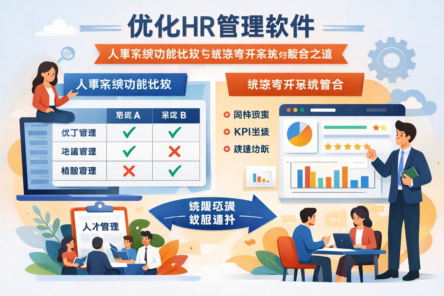 优化HR管理软件：人事系统功能比较与绩效考评系统的整合之道