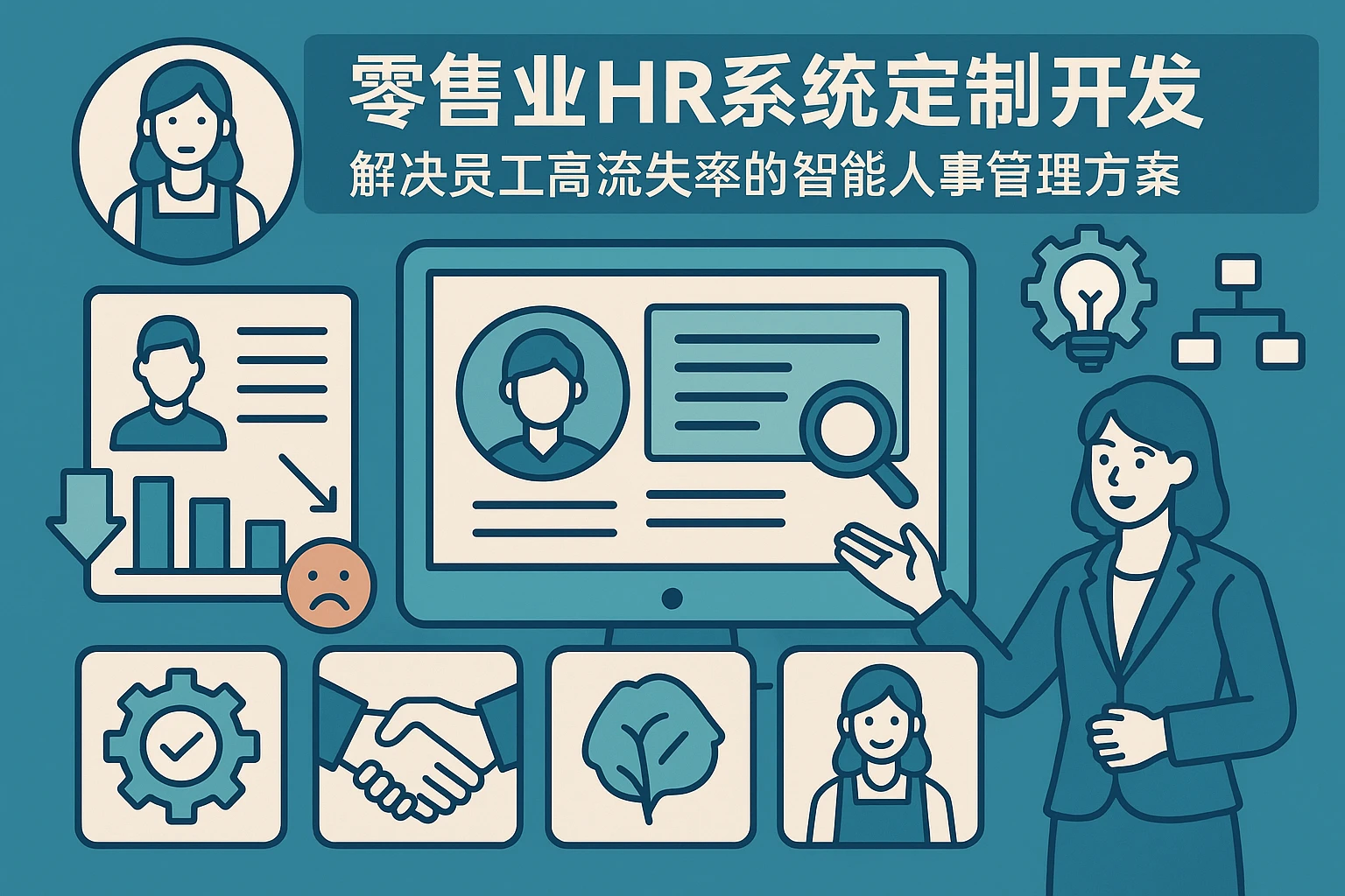 零售业HR系统定制开发：解决员工高流失率的智能人事管理方案