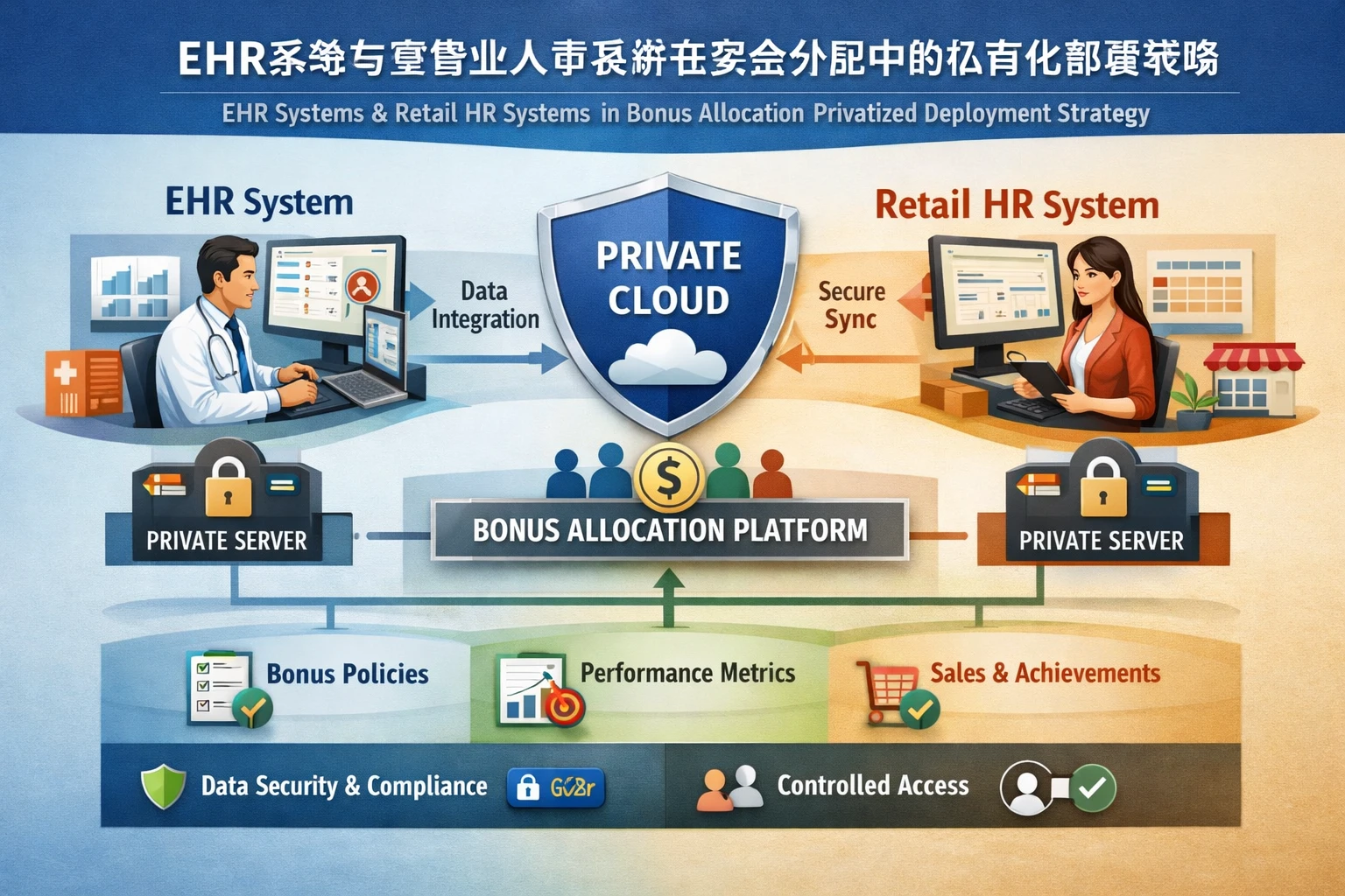EHR系统与零售业人事系统在奖金分配中的私有化部署策略
