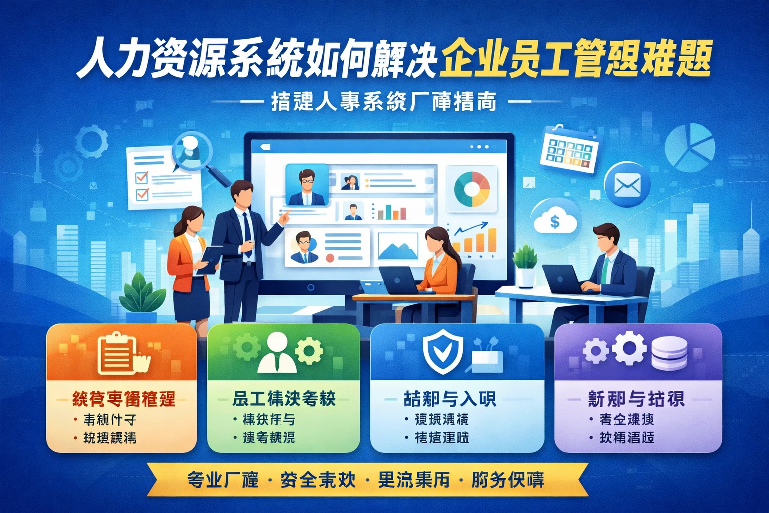 人力资源系统如何解决企业员工管理难题 - 精选人事系统厂商指南