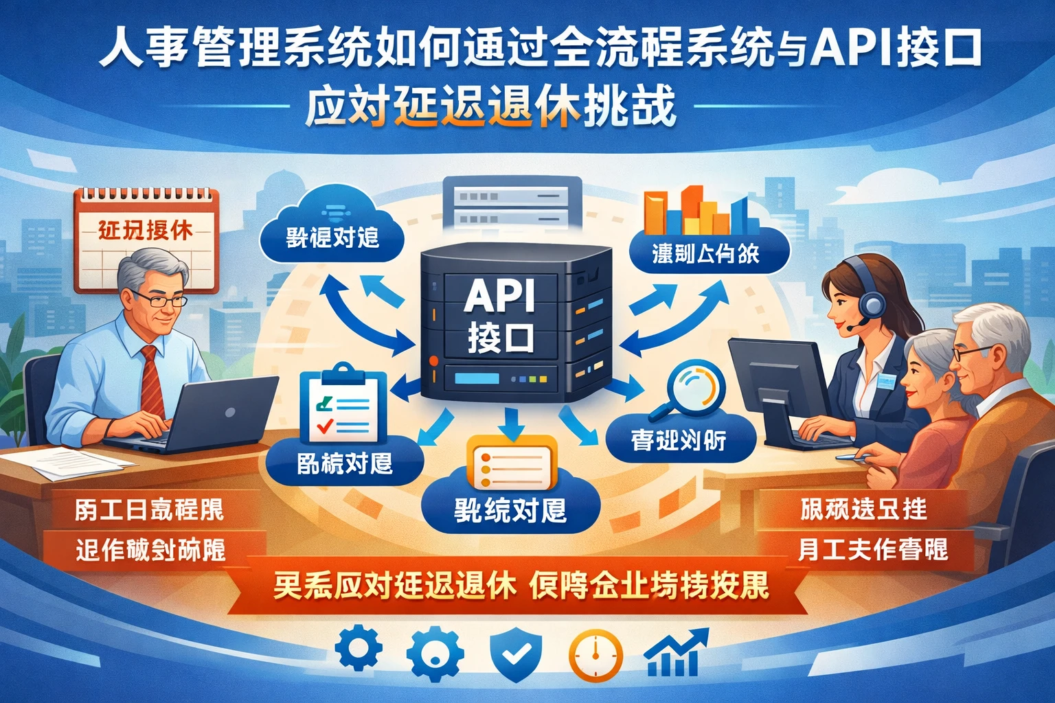 人事管理系统如何通过全流程系统与API接口应对延迟退休挑战