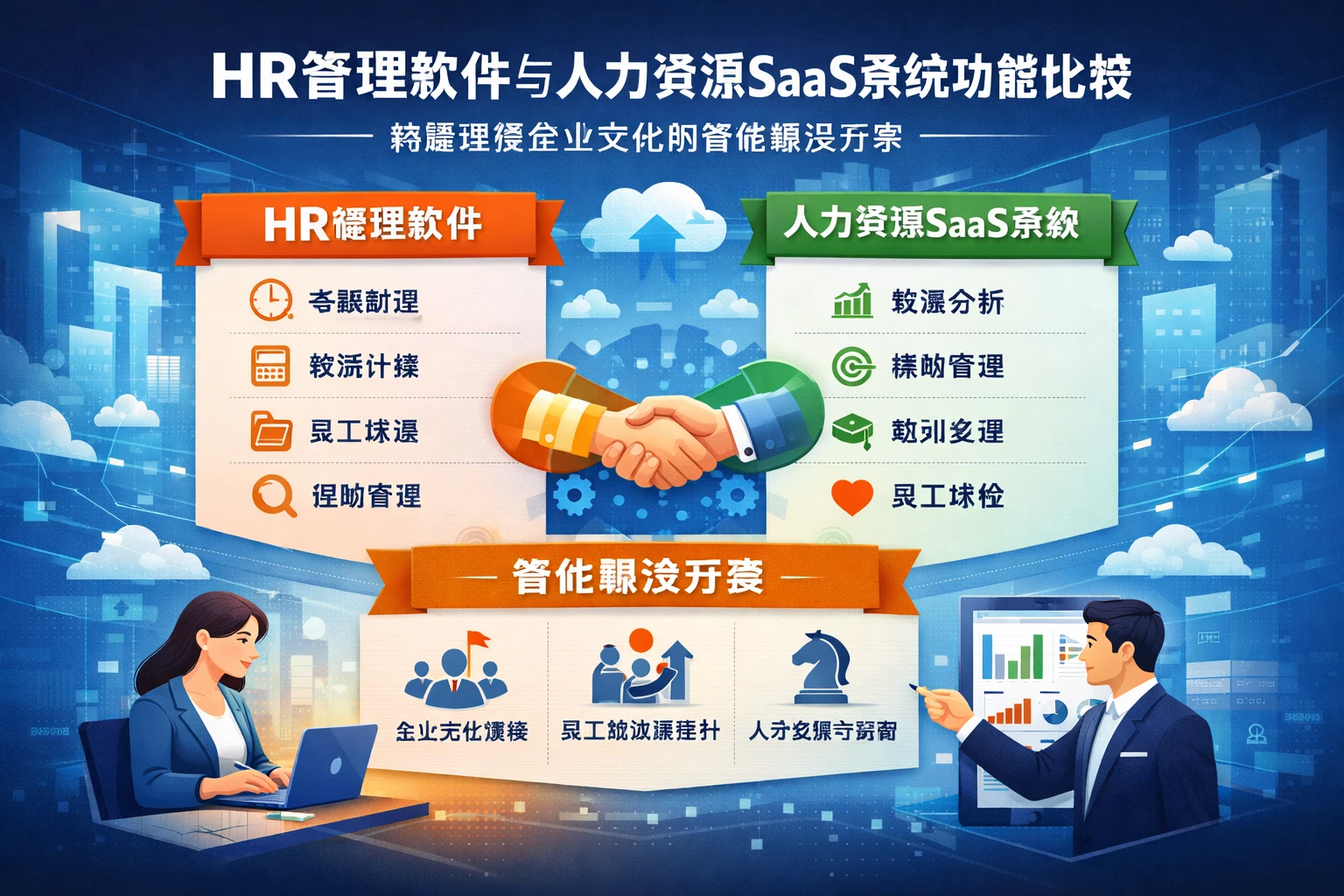 HR管理软件与人力资源SaaS系统功能比较：构建健康企业文化的智能解决方案