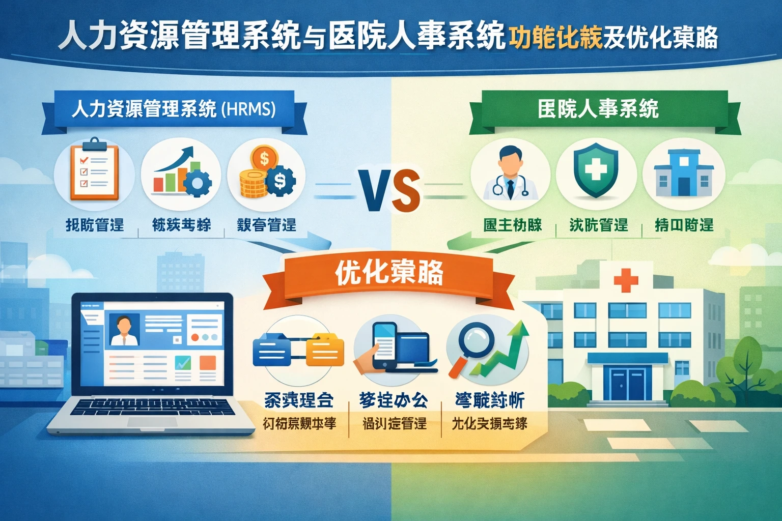人力资源管理系统与医院人事系统功能比较及优化策略