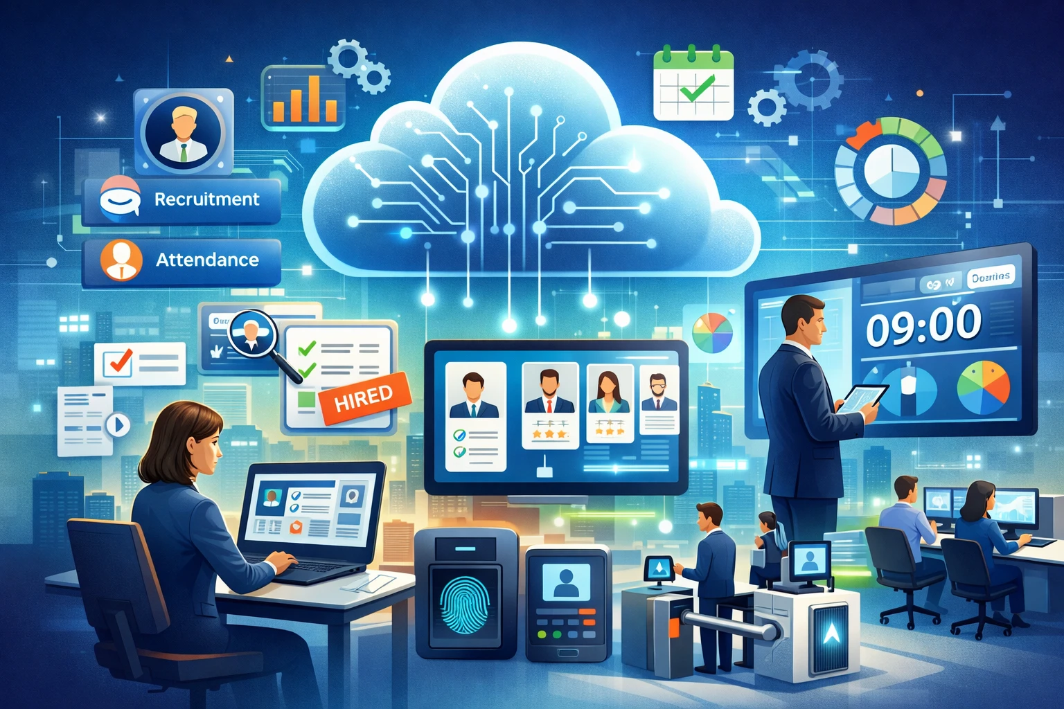 智能化人力资源软件与云端人事管理系统如何优化企业招聘与考勤系统效率