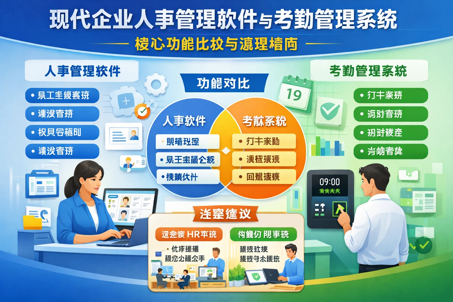 现代企业人事管理软件与考勤管理系统：核心功能比较与选型指南