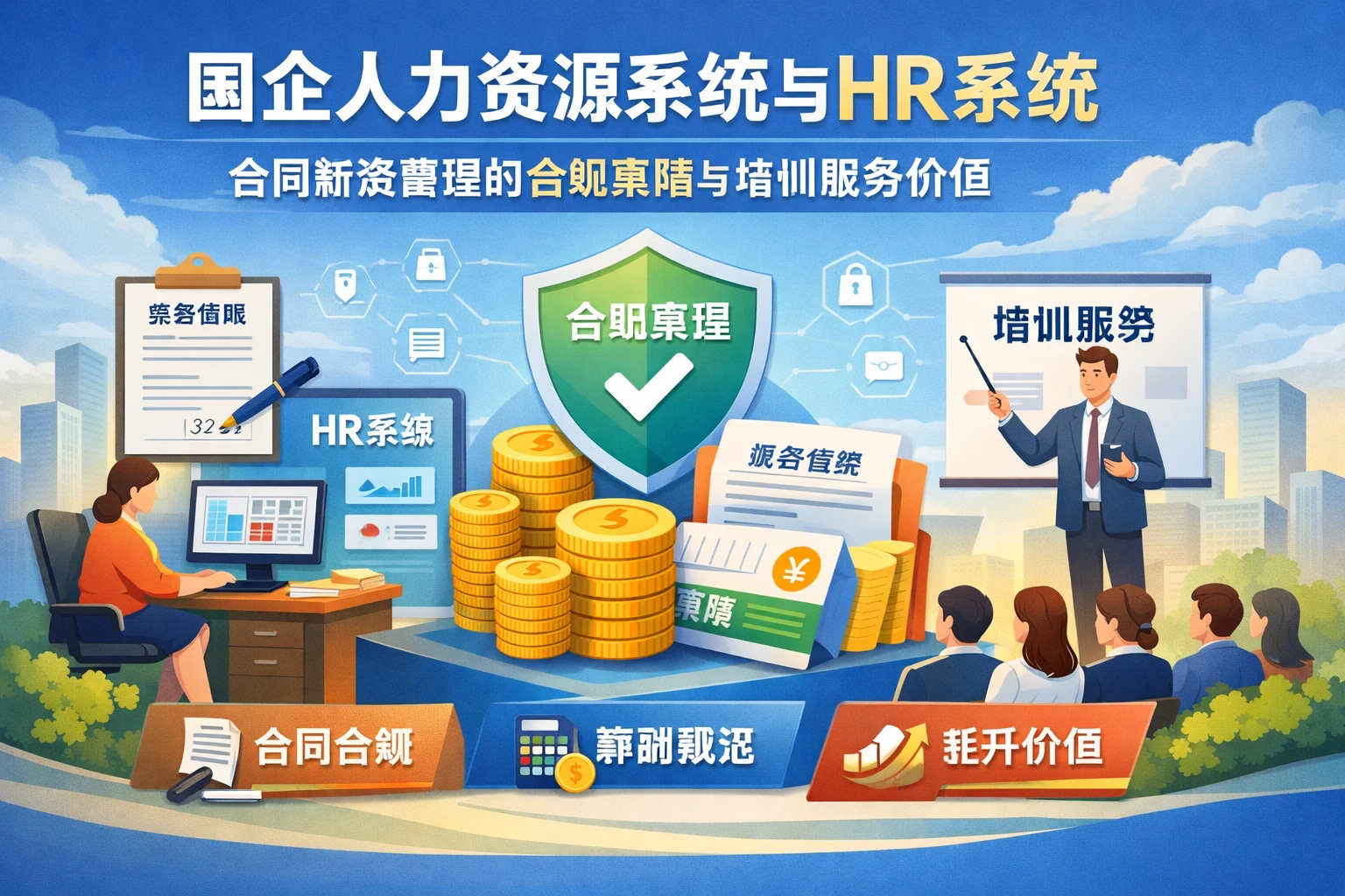 国企人力资源系统与HR系统：合同薪资管理的合规策略与培训服务价值