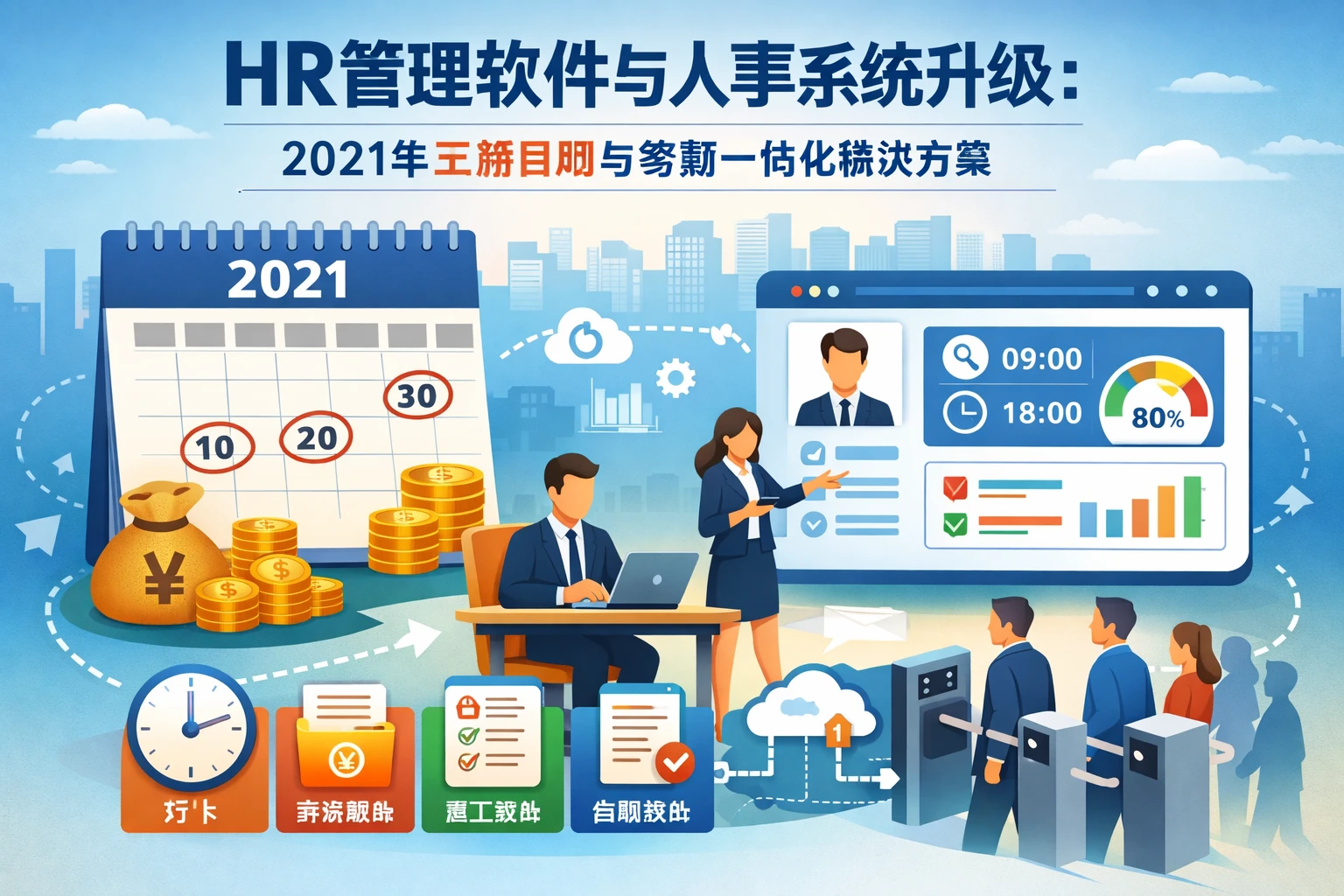 HR管理软件与人事系统升级:2021年三薪日期与考勤一体化解决方案