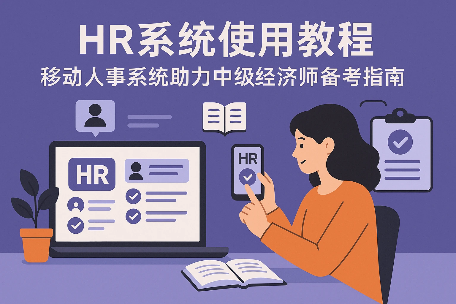 HR系统使用教程：移动人事系统助力中级经济师备考指南