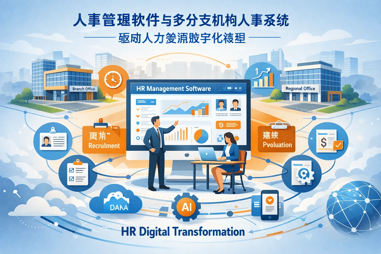 人事管理软件与多分支机构人事系统驱动人力资源数字化转型