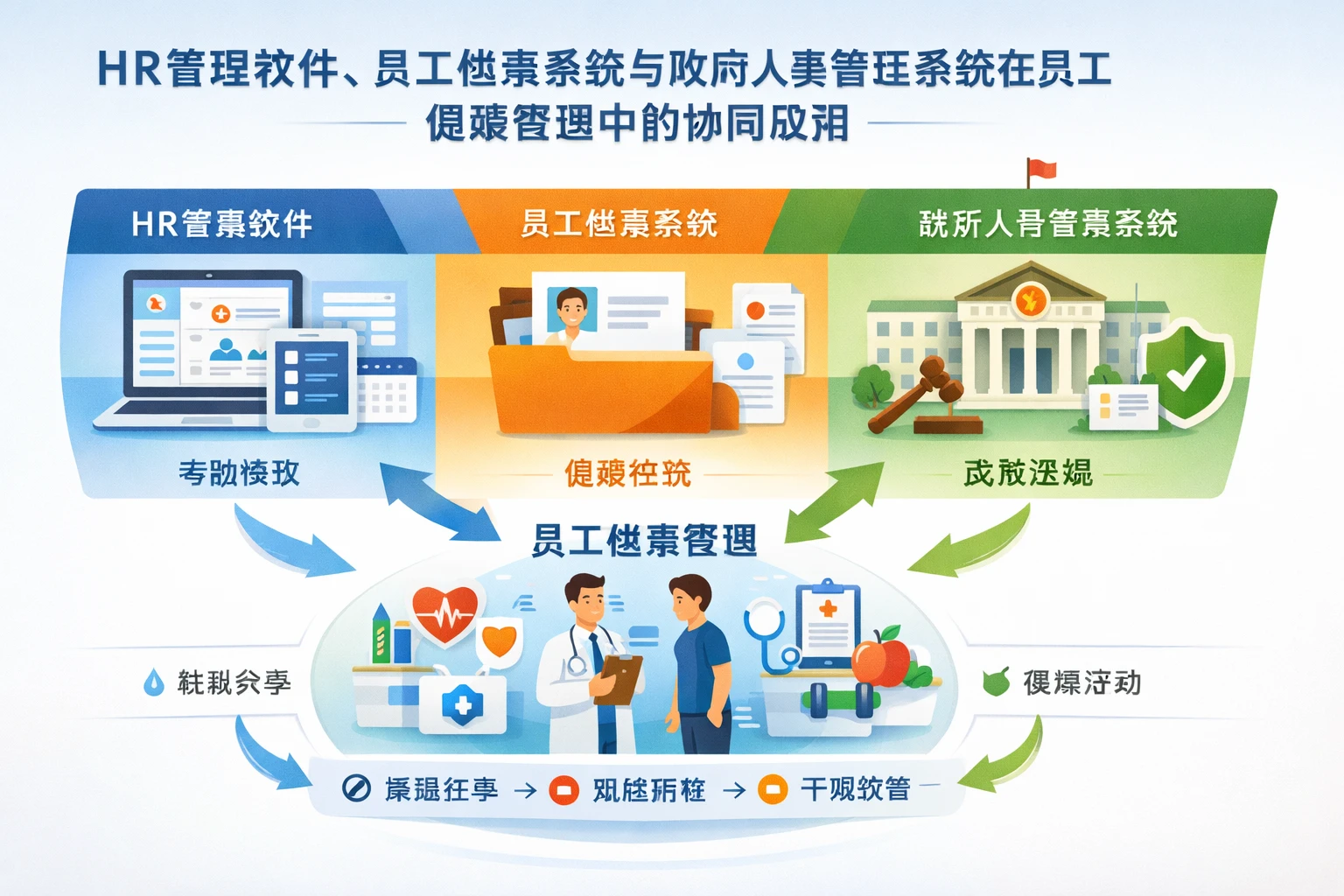 HR管理软件、员工档案系统与政府人事管理系统在员工健康管理中的协同应用