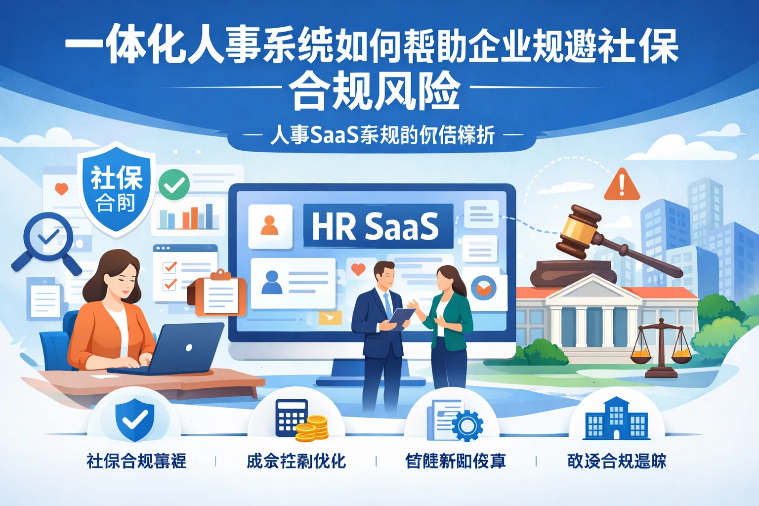 一体化人事系统如何帮助企业规避社保合规风险——人事SaaS系统的价值解析