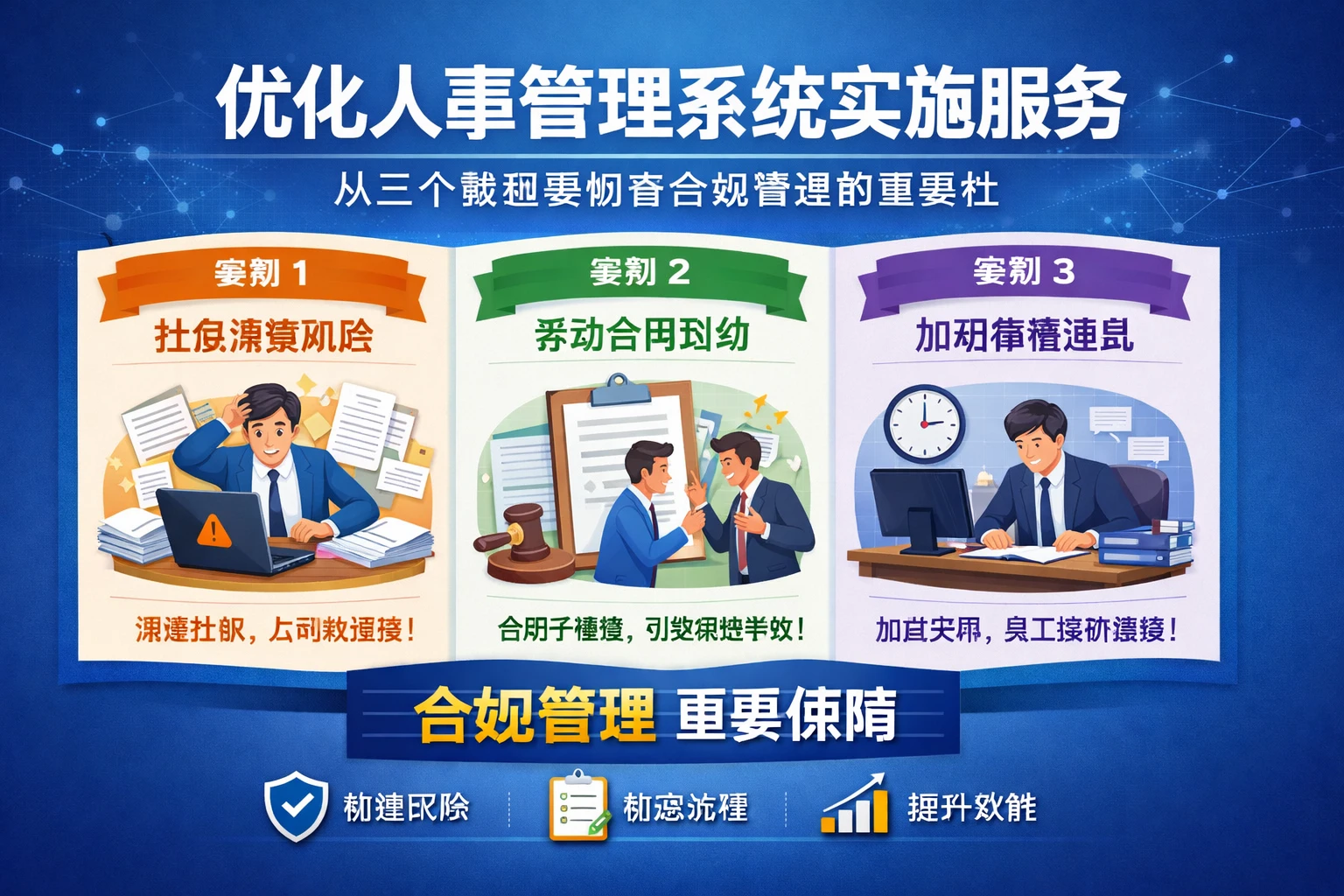 优化人事管理系统实施服务:从三个典型案例看合规管理的重要性