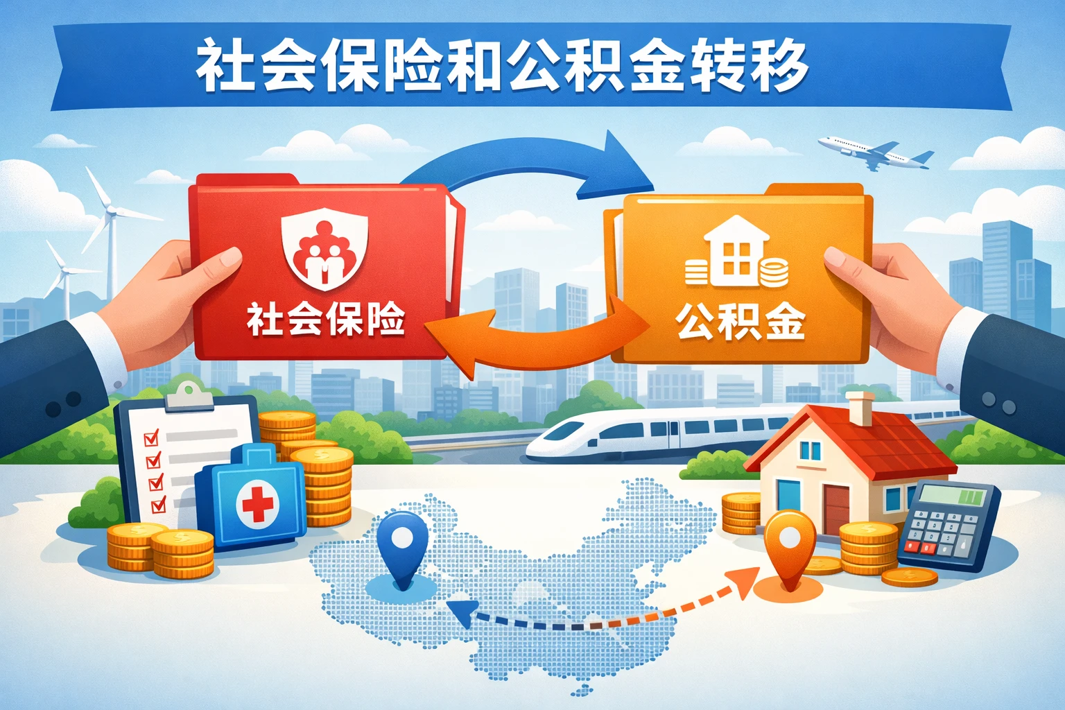 社会保险和公积金转移