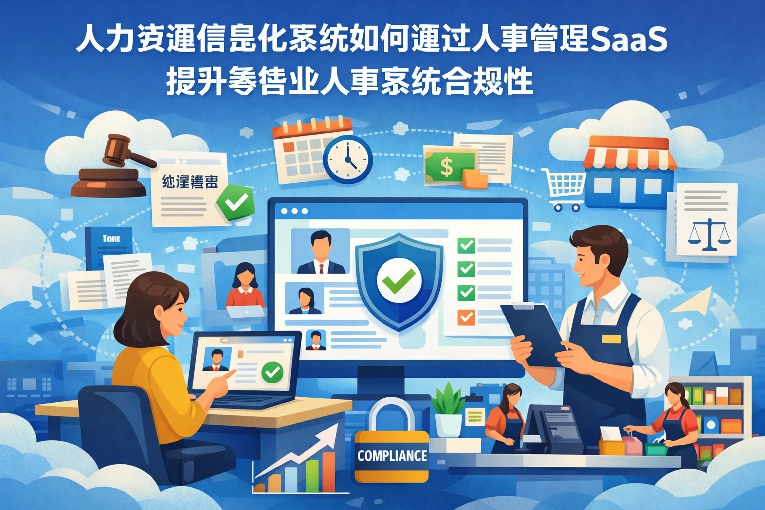 人力资源信息化系统如何通过人事管理SaaS提升零售业人事系统合规性