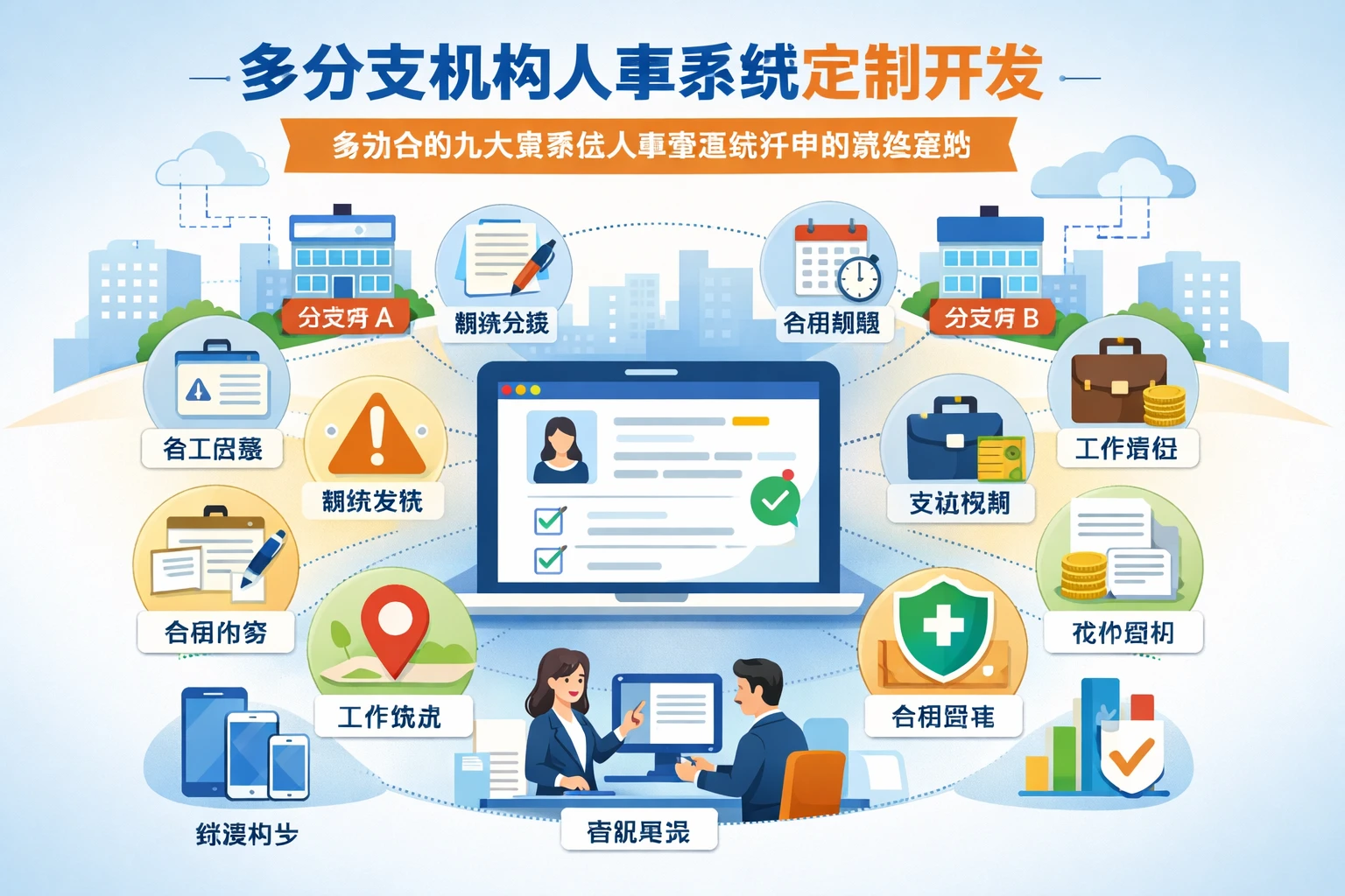 多分支机构人事系统定制开发：劳动合同九大要素在人事管理软件中的高效落地