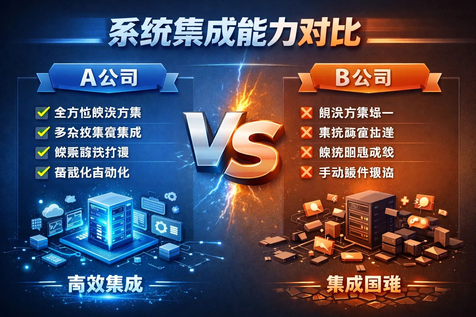 系统集成能力对比