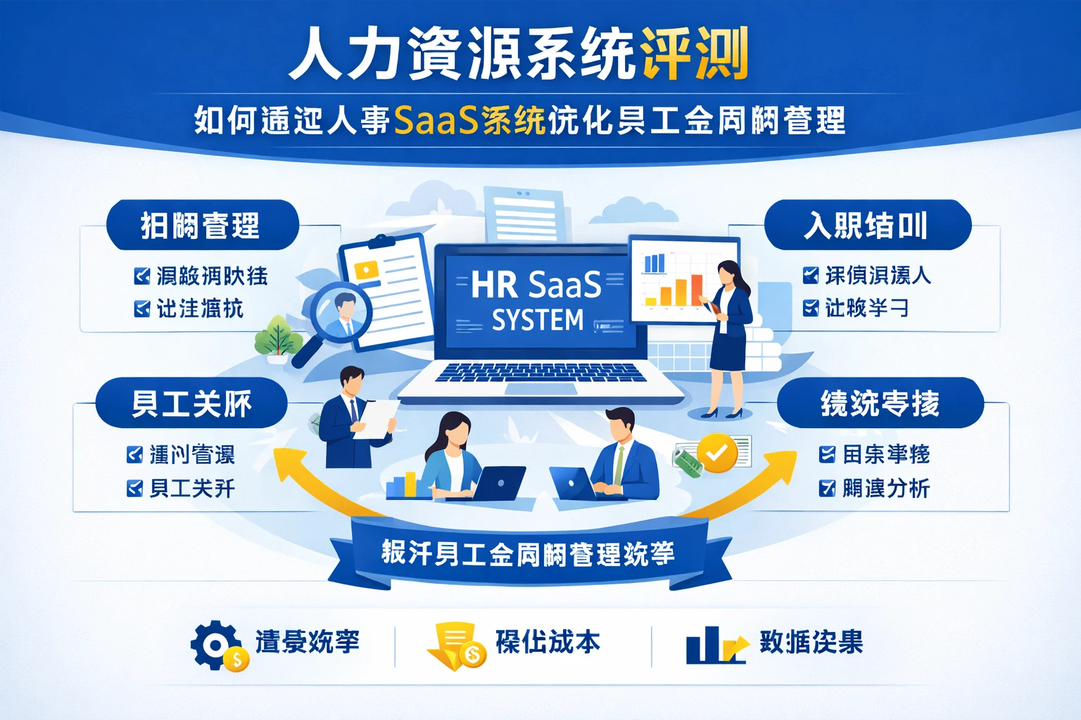 人力资源系统评测：如何通过人事SaaS系统优化员工全周期管理