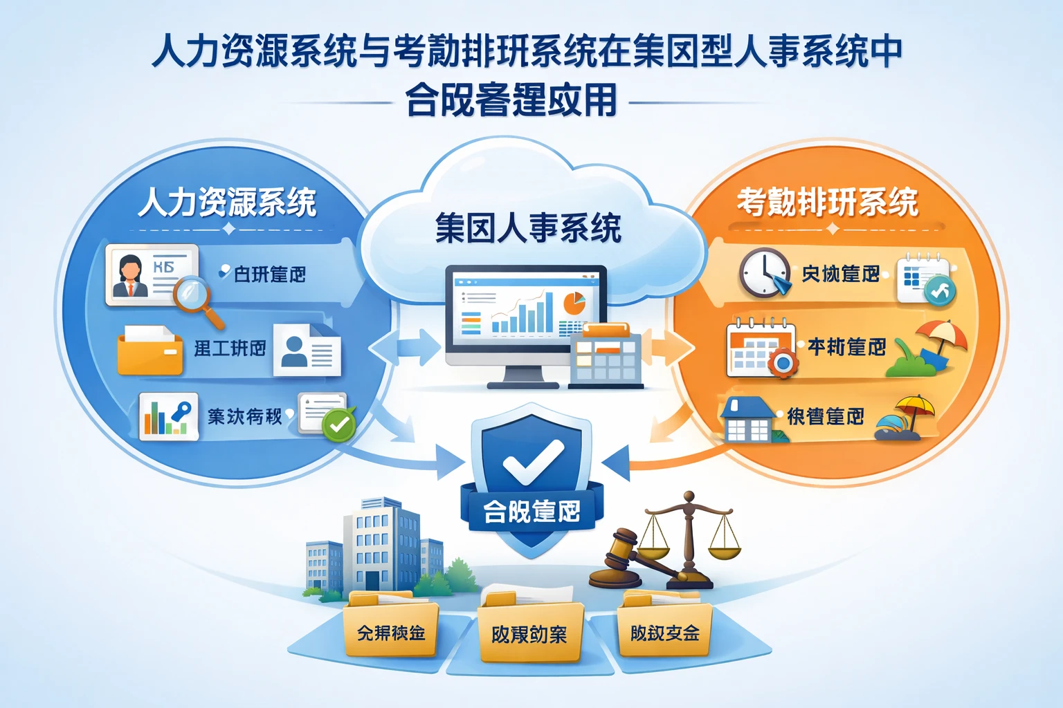 人力资源系统与考勤排班系统在集团型人事系统中的合规管理应用