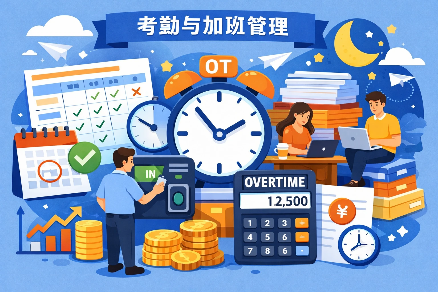 考勤与加班管理