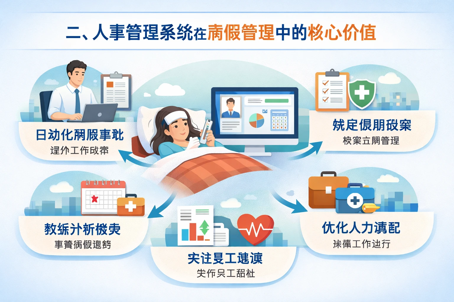 二、人事管理系统在病假管理中的核心价值