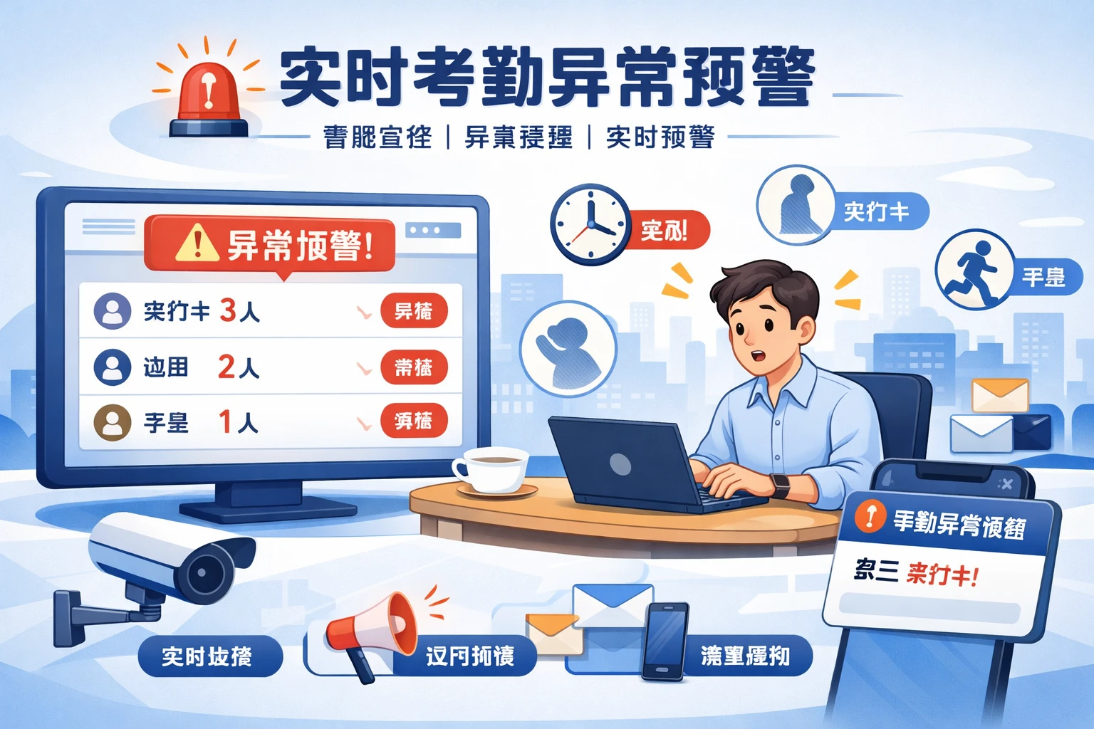 实时考勤异常预警