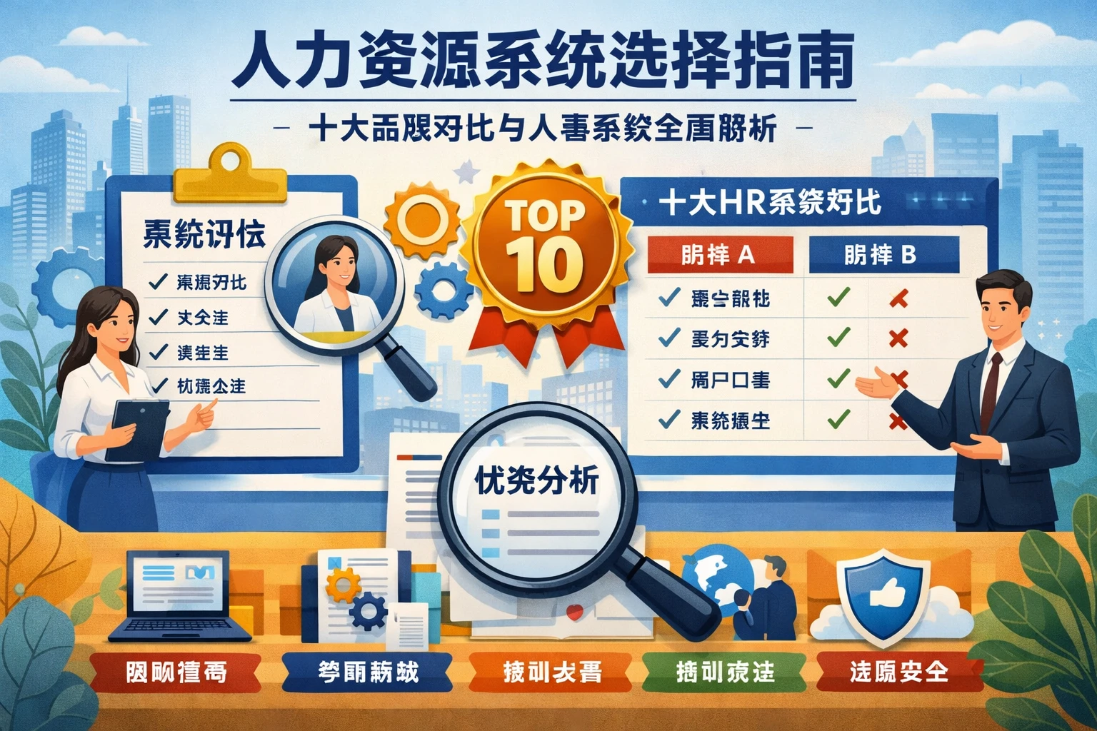 人力资源系统选择指南:十大品牌对比与人事系统全面解析