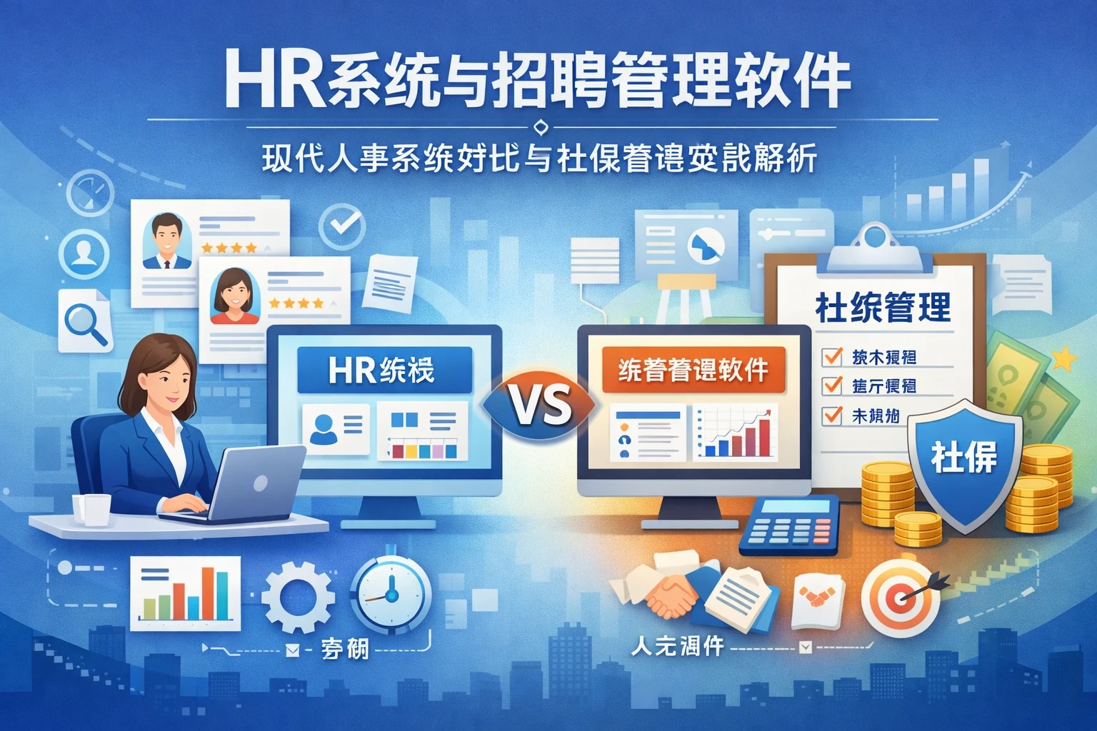 HR系统与招聘管理软件：现代人事系统对比与社保管理实战解析