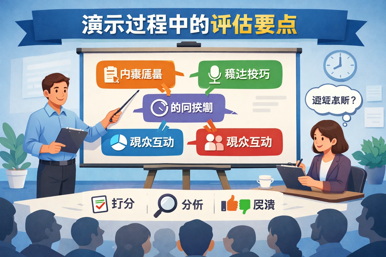演示过程中的评估要点