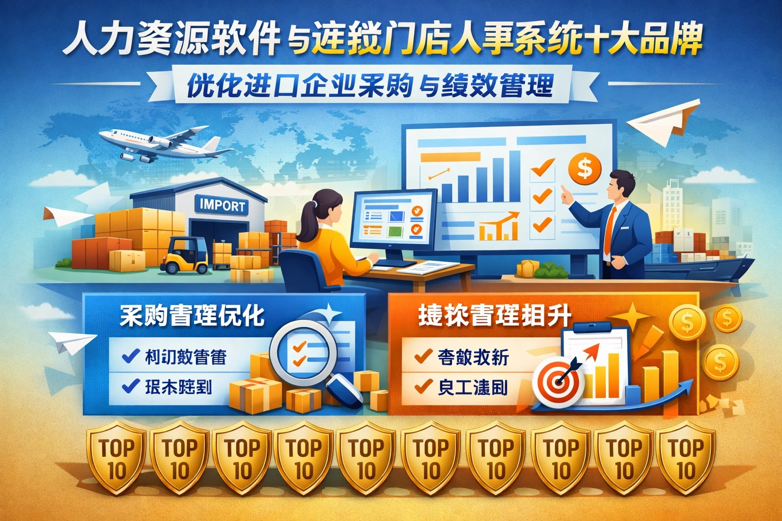 人力资源软件与连锁门店人事系统十大品牌：优化进口企业采购与绩效管理